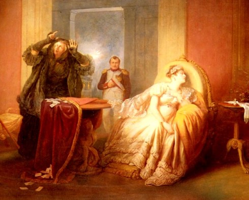 xx Danhauser_Josef Napoleon_Et_Josephine_Avec_La_Cartomancienne Danhauser: Neapoleon & Josephine with the Card Reader