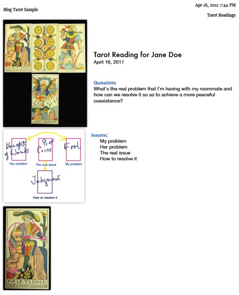 A Truly Notable Tarot Reading | Mary K. Greer's Tarot Blog