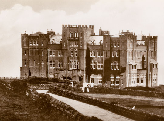 castle-hotel old postcard